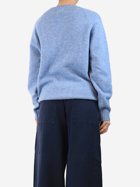 Blue wool jumper - size M alternate image