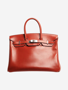 Hermes Brique 2011 Birkin 35 bag in Box Calf leather