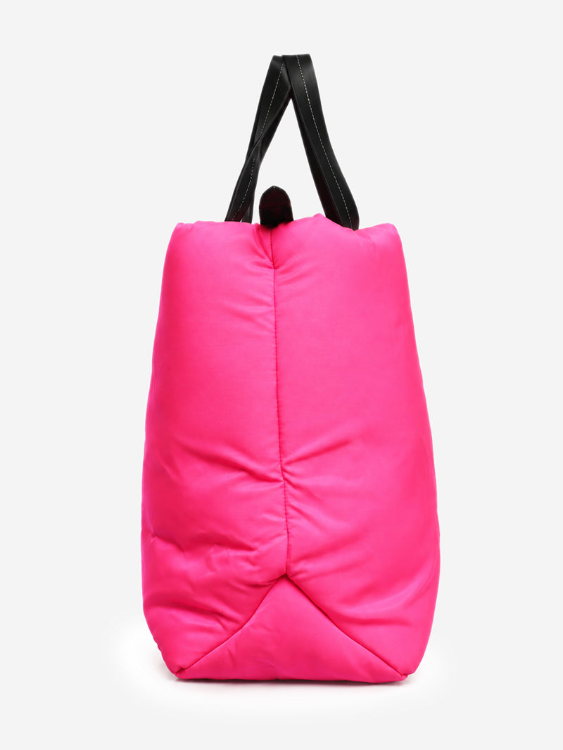 Prada pink nylon Tessuto padded shopping tote bag - view 2