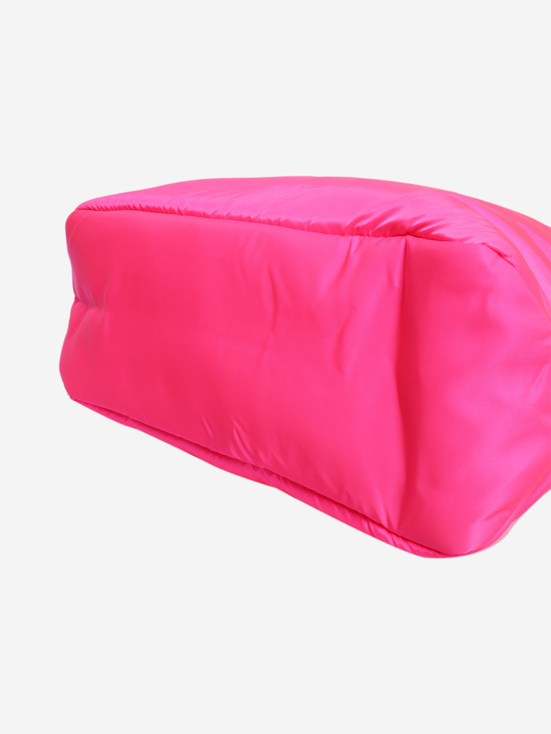 Prada pink nylon Tessuto padded shopping tote bag - view 4