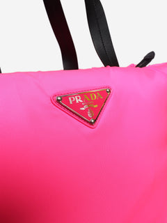 Prada pink nylon Tessuto padded shopping tote bag - view 5