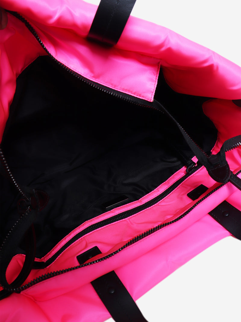 Prada pink nylon Tessuto padded shopping tote bag - view 6
