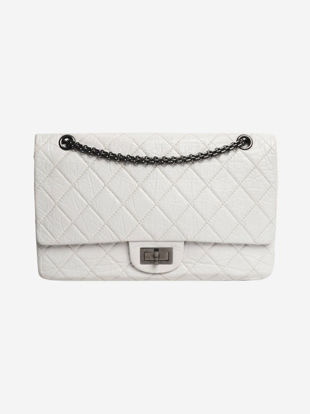 White 2008 2.55 crinkled leather shoulder bag product image