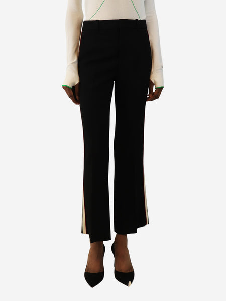 Black side-stripe trousers - size UK 6 product image