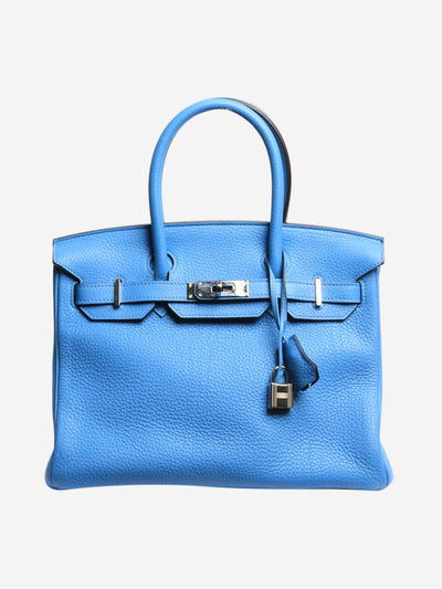 Baby blue 2014 Birkin 30 bag in Togo leather Top Handle Bags Hermes 