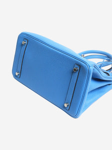 Hermes Baby blue 2014 Birkin 30 bag in Togo leather
