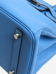 Hermes Baby blue 2014 Birkin 30 bag in Togo leather
