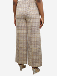 Rosetta Getty Brown checkered trousers - size L