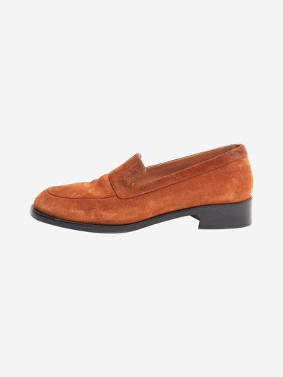 Brown suede loafers - size EU 37.5 (UK 4.5) Flat Shoes The Row 