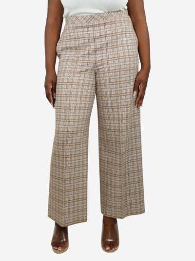 Brown checkered trousers - size L Trousers Rosetta Getty 