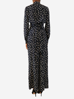 Navy polka dot blouse and trouser set - size UK 6 Sets CH Carolina Herrera 