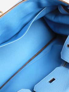 Hermes Baby blue 2014 Birkin 30 bag in Togo leather