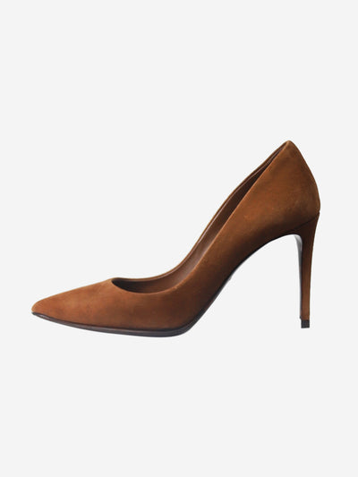 Brown suede pointed toe heels - size EU 37 Heels Dolce & Gabbana 