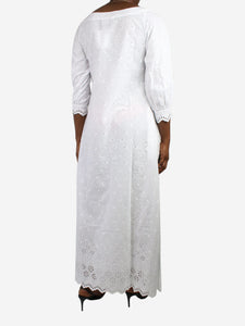 I.D. Sarrieri White embroidered dress - size L