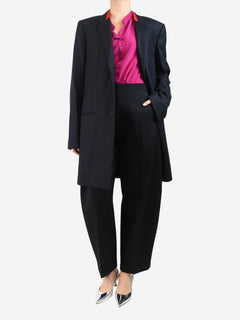Black oversized wool blazer - size UK 12 Coats & Jackets Saint Laurent 
