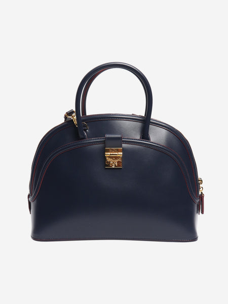 Dark blue Anna leather 2way bag product image