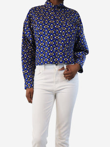 Weekend Max Mara Blue Ragtime long sleeve shirt - size UK 6