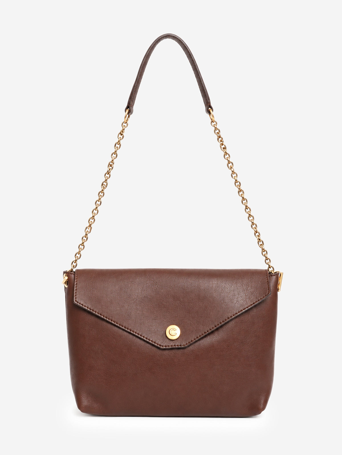Brown leather Envelope shoulder bag Shoulder bags Celine 