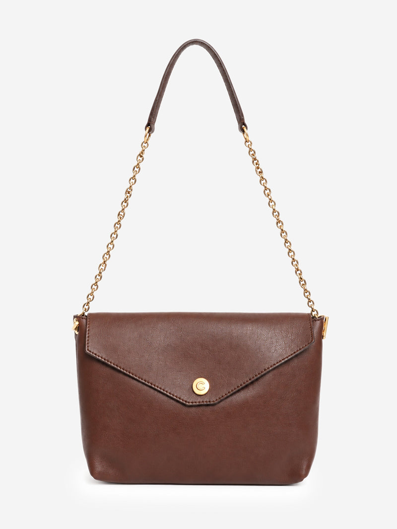 Brown leather Envelope shoulder bag Shoulder bags Celine 