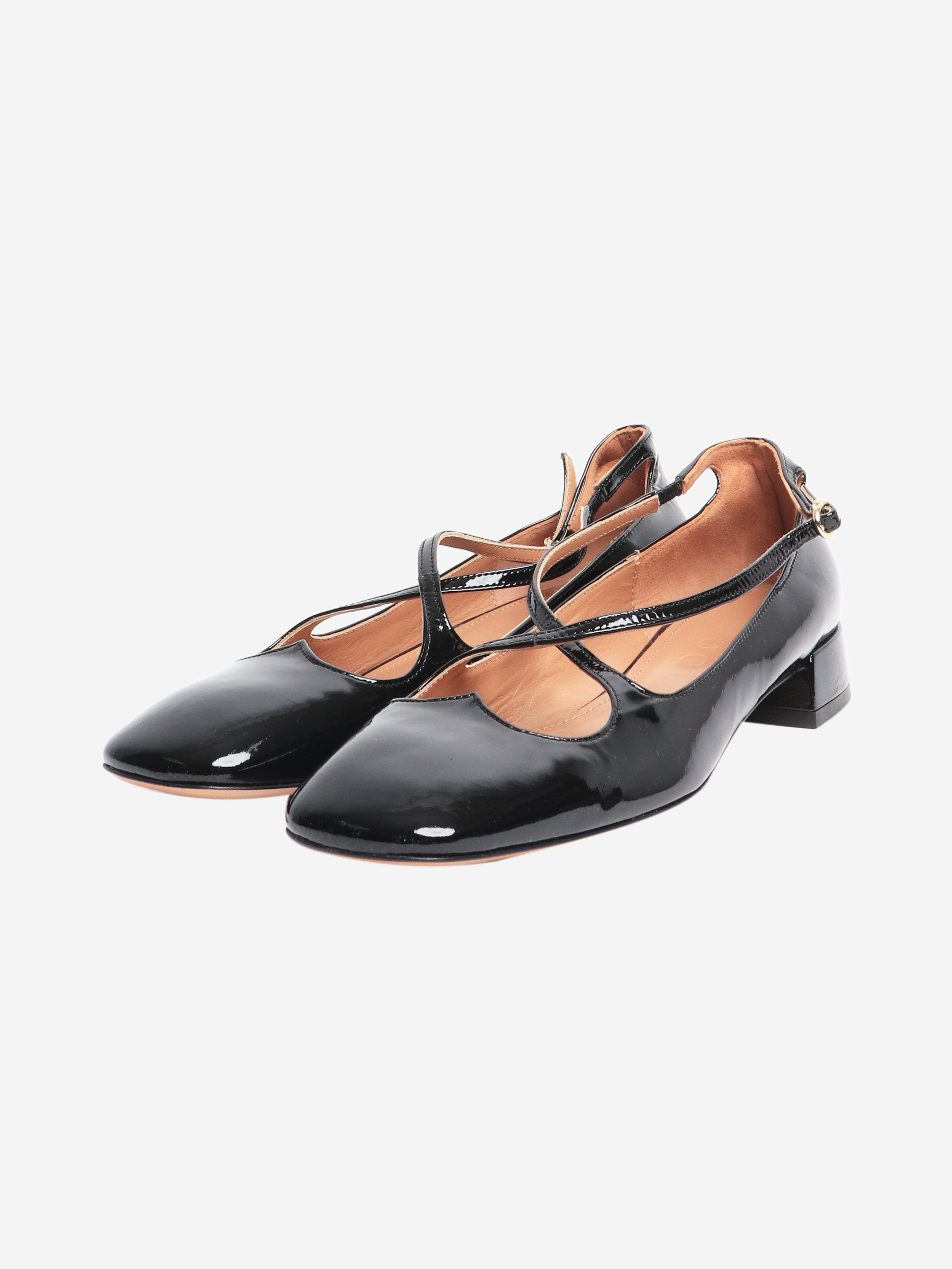 Black patent heeled shoes - size EU 40 Flat Shoes A.Bocca 