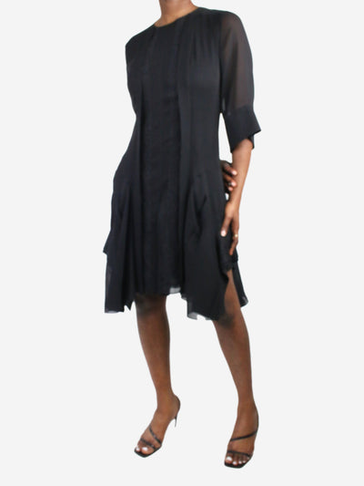 Black sheer-sleeved dress - size FR 42 Dresses Chloe 