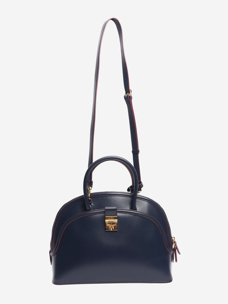 Dark blue Anna leather 2way bag alternate image