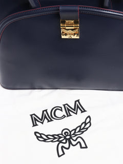 Dark blue Anna leather 2way bag Shoulder bags MCM 