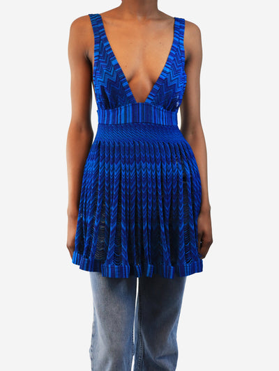 Blue mare chevron knit top - size UK 8 Tops Missoni 