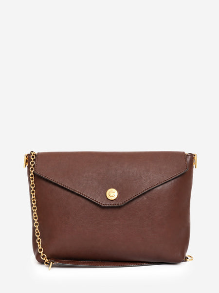 Brown leather Envelope shoulder bag product image