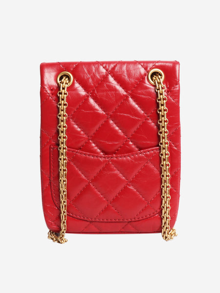 Red 2020 2.55 lambskin quilted pouch bag alternate image