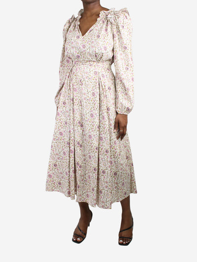 Cream floral printed dress - size M Dresses Xirena