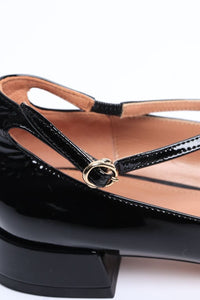 A.Bocca Black patent heeled shoes - size EU 40