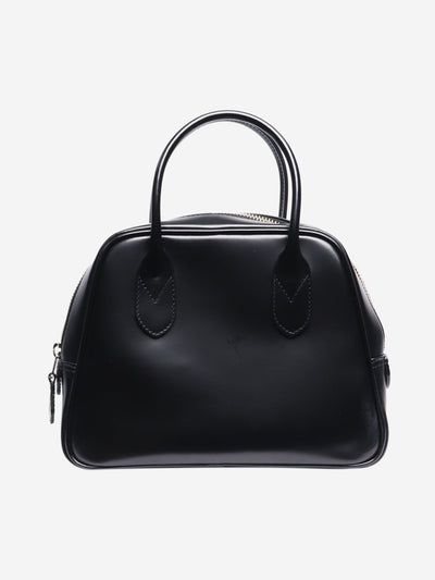 Black leather top handle bag Top Handle Bags Comme Des Garçons 