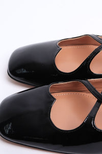 A.Bocca Black patent heeled shoes - size EU 40