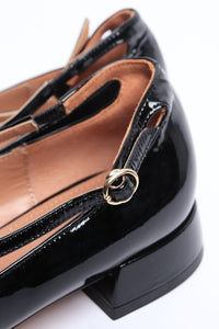 A.Bocca Black patent heeled shoes - size EU 40