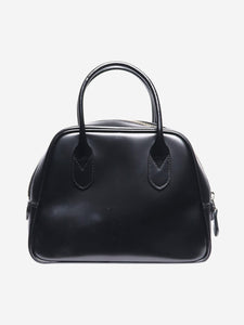 Comme Des Garçons Black leather top handle bag