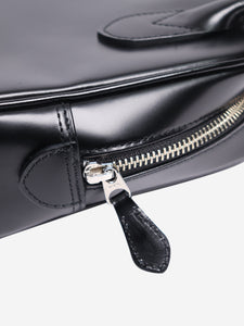 Comme Des Garçons Black leather top handle bag