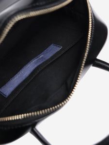 Comme Des Garçons Black leather top handle bag