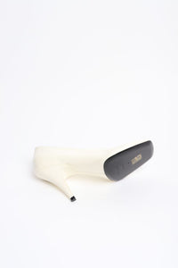 Phoebe Philo White SOFT 90 patent pumps - size EU 37 (UK 4)