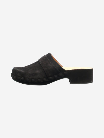 Black suede clogs - size EU 41 Flat Shoes Chloe 