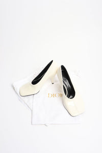 Phoebe Philo White SOFT 90 patent pumps - size EU 37 (UK 4)
