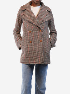 See By Chloe Multicolour houndstooth jacket - size UK 6