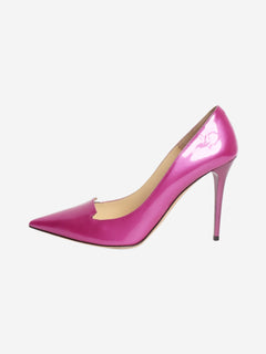 Fuchsia patent pointed-toe pumps - size EU 39.5 Heels Jimmy Choo 