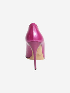Fuchsia patent pointed-toe pumps - size EU 39.5 Heels Jimmy Choo 