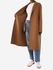 'S Max Mara Camel wool coat with belt - size UK 8