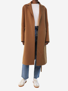 'S Max Mara Camel wool coat with belt - size UK 8
