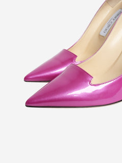 Fuchsia patent pointed-toe pumps - size EU 39.5 Heels Jimmy Choo 