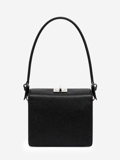 Prada pink Saffiano leather printed shoulder bag - view 3