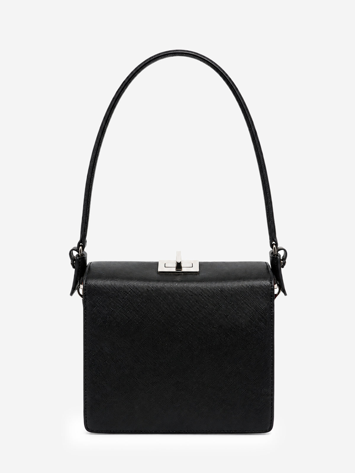Prada pink Saffiano leather printed shoulder bag - view 3