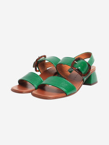 Chie Mihara Green patent leather sandals - size EU 40